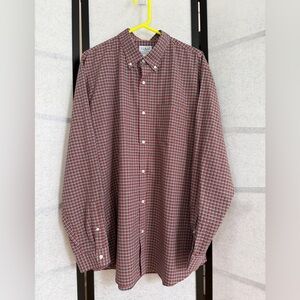 L.L. Bean Wrinkle-Free Kennebunk Sport Shirt, Traditional Fit Check ~ XL Reg